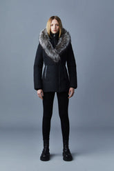 MACKAGE Adali-X Down Coat with Silver Fox Fur Signature Mackage Collar at Gravity NYC